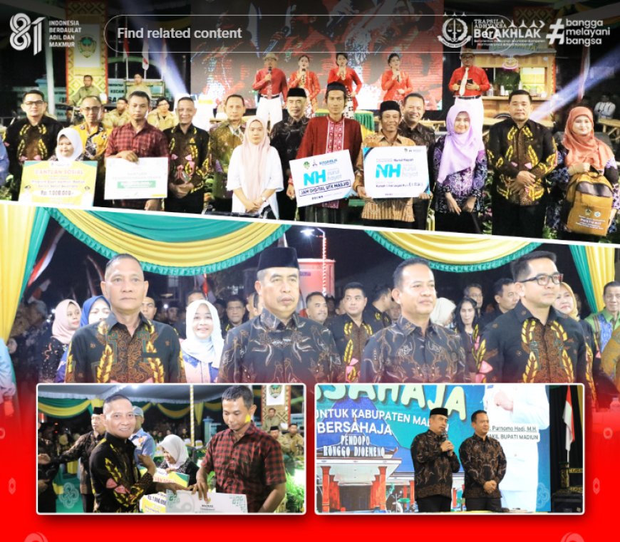 Kepala Kejaksaan Negeri Kabupaten Madiun menghadiri Bahana Bersahaja Bhakti Sosial Terpadu (BST) Pemerintah Kabupaten Madiun