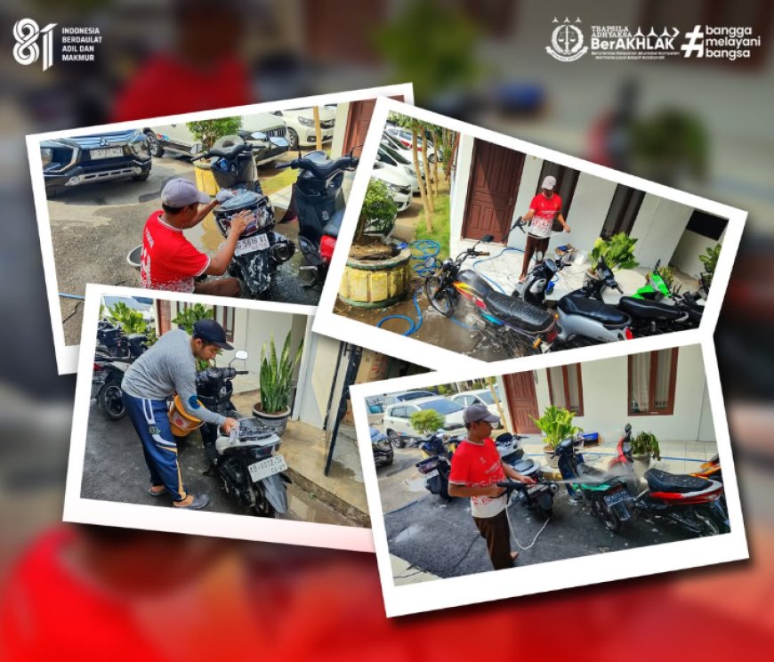 Seksi Pemulihan Aset dan Pengelolaan Barang Bukti (PAPBB) Kejaksaan Negeri Kabupaten Madiun melaksanakan kegiatan perawatan dan pemeliharaan barang bukti