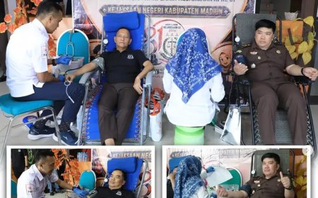 Kegiatan donor darah dalam rangka memperingati Hari Lahir Kejaksaan Republik Indonesia ke-81 Tahun 2026