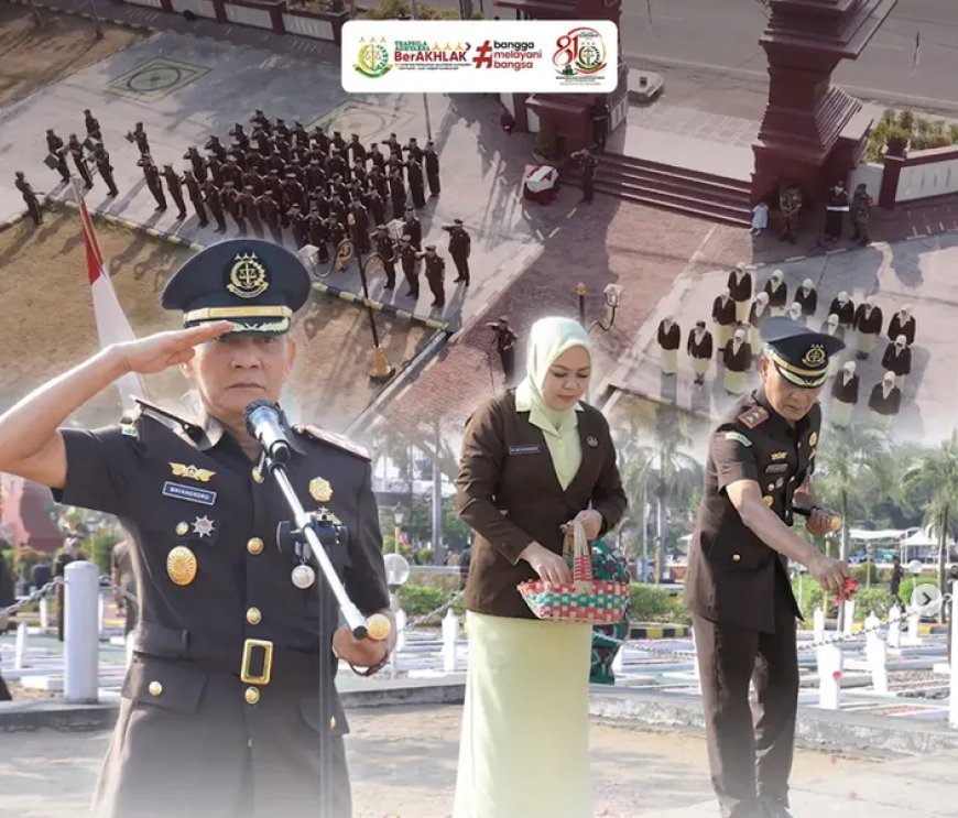 Ziarah Makam Pahlawan dalam rangka memperingati Hari Lahir Kejaksaan Republik Indonesia ke-81
