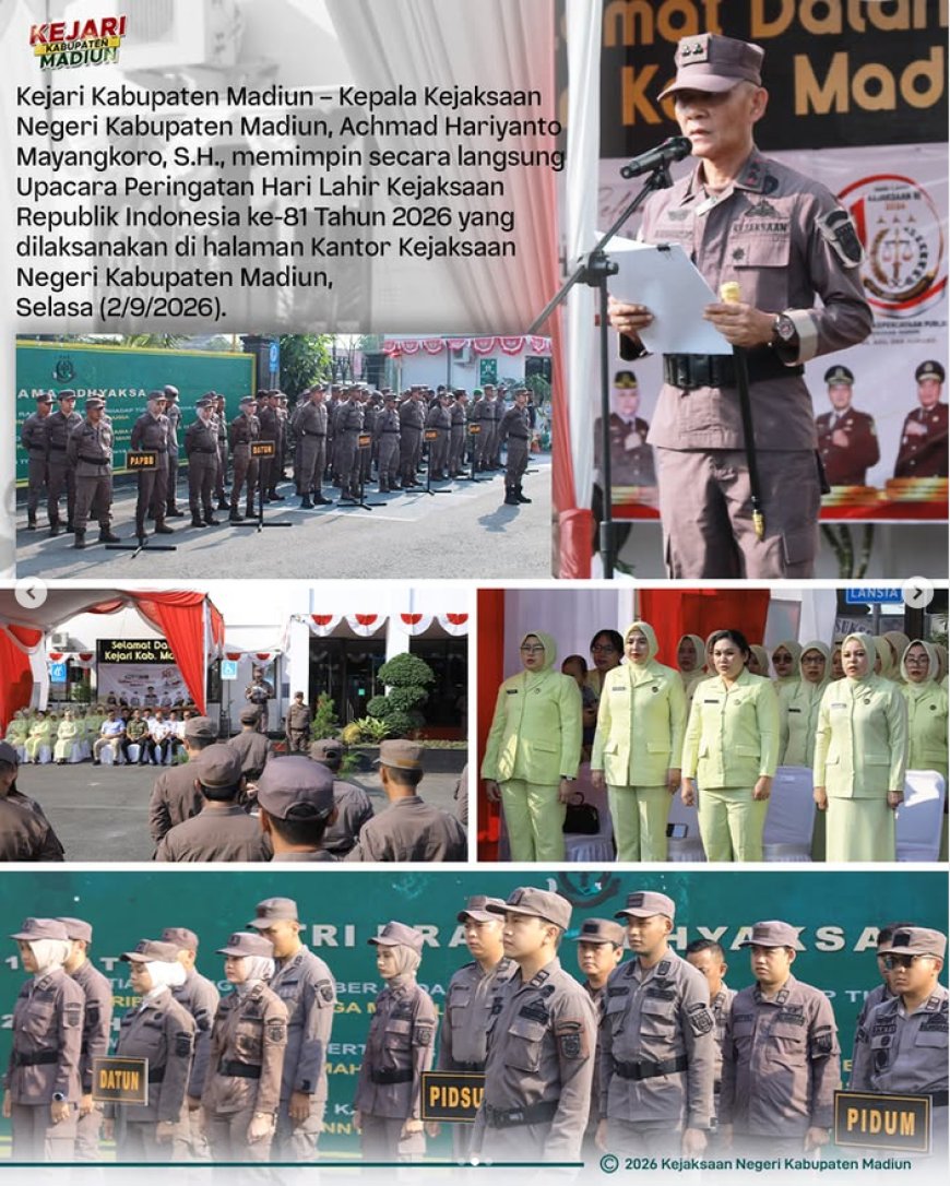 Upacara Peringatan Hari Lahir Kejaksaan Republik Indonesia Ke-81 Tahun 2026