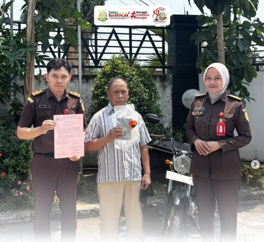 Seksi Pemulihan Aset dan Pengelolaan Barang Bukti (PAPBB), Kejaksaan Negeri Kabupaten Madiun melaksanakan pengembalian Barang Bukti