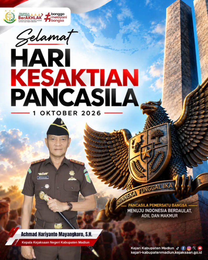 Selamat Hari Kesaktian Pancasila 1 Oktober 2026