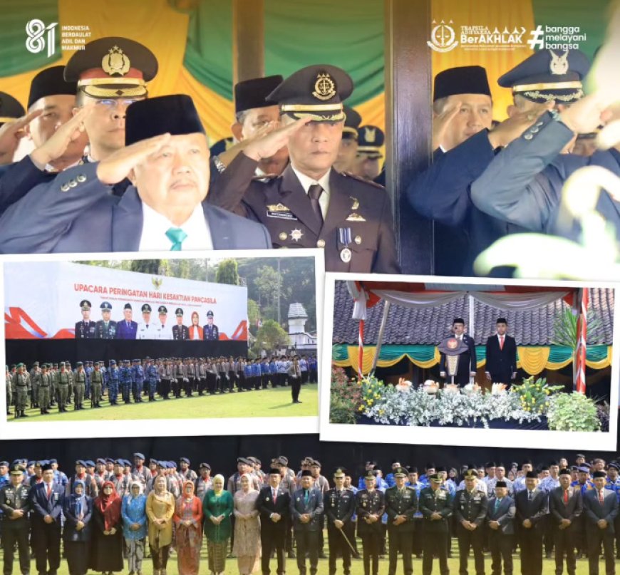 Upacara Peringatan Hari Kesaktian Pancasila Tahun 2026 Forkopimda Kabupaten Madiun