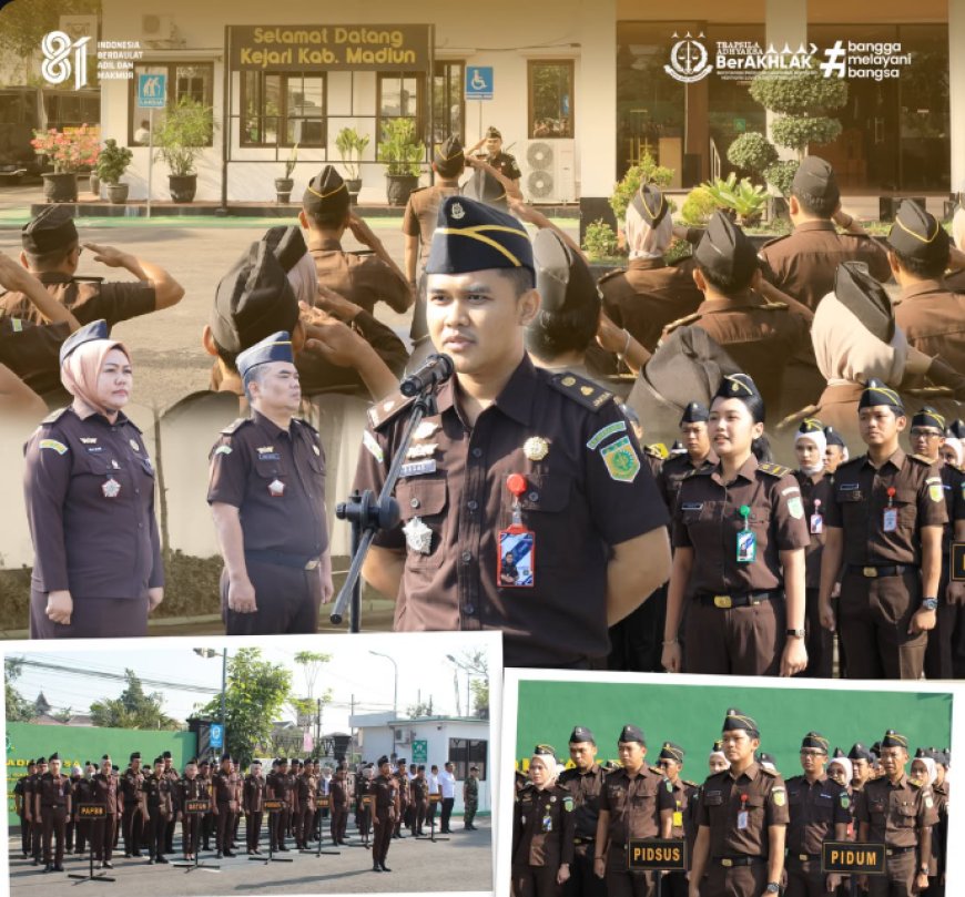Apel Pagi Pegawai Kejaksaan Negeri Kabupaten Madiun